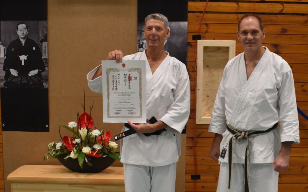 Schwarzer Gürtel für Andreas Markmann